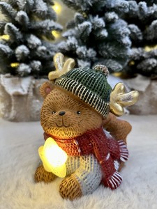 Miś leżący LED 18