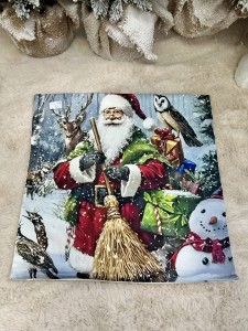 Poszewka świąteczna Mikołaj 45x45 