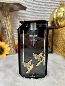 Znicz solarny metalowy 23