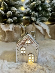 Domek srebrny LED 11