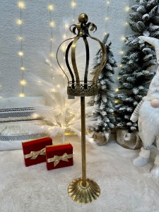 Świecznik Korona złoty 85