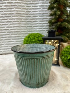 Osłonka metalowa turkus 19