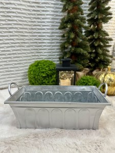 Osłonka metalowa srebrna 43 