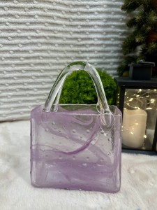 Wazon torebka fioletowa 27