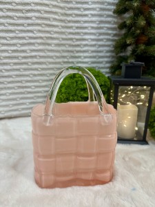 Wazon torebka różowa 26 