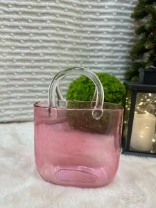 Wazon torebka  różowa 26   