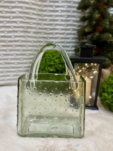 Wazon torebka zielona 26  