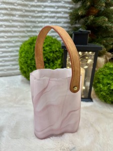 Wazon torebka różowa 17