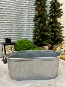 Osłonka metalowa srebrna 45