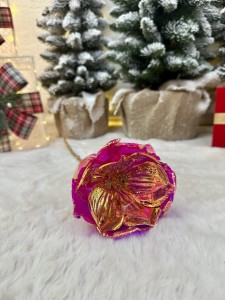 Kwiat magnolia holograficzna różowa  50