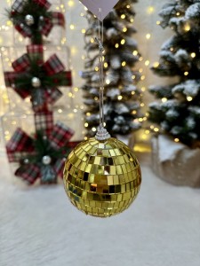  Bombka złota lustrzana 8