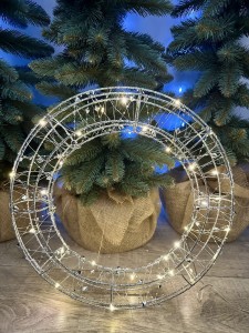 Wieniec srebrny LED 40