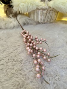 Gałązka świąteczna różowa  67