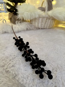 Gałązka świąteczna czarna 65