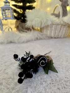 Gałązka świąteczna czarna 27 