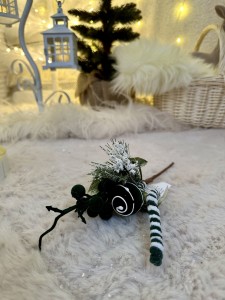 Gałązka świąteczna zielona 27 