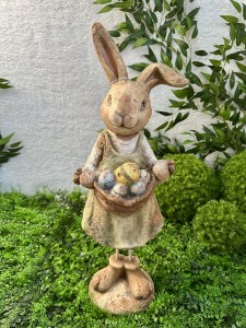 Zając  ceramiczny z jajkami 64