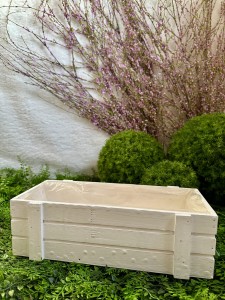 Skrzynka drewniana biała 36