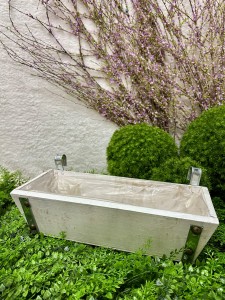 Skrzynka drewniana biała do zawieszenia 40