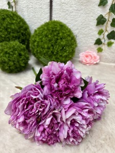 Piwonia bukiet ciemny fioletowy 48  