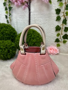 Wazon torebka różowa 17  