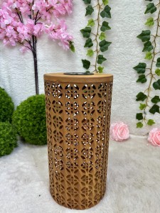 Lampion metalowy solarny 38 