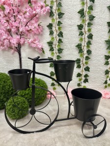 Rower metalowy czarny z osłonkami 48  