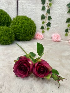 Róża fioletowa silikon 52    