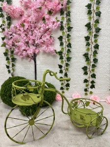 Rower metalowy zielony z osłonkami 46 