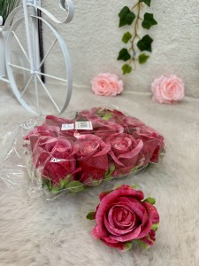 Róża wyrobowa fuksja 12szt.  