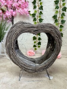 Osłonka  drewniana serce 42