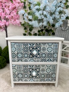 Szafka biało-niebieska 41 