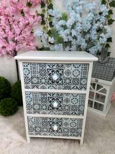 Szafka biało-niebieska 58