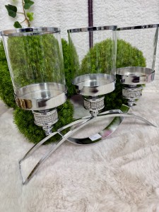 Świecznik srebrny  na 3 świece 29 