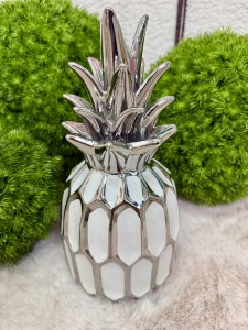 Ananas  biało-srebrny  28 