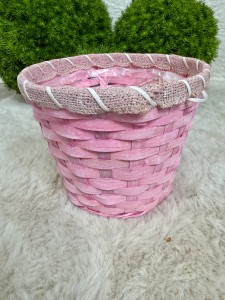 Osłonka  pleciona różowa  16   