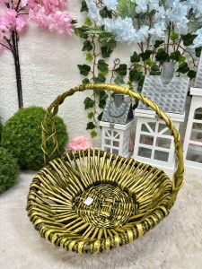 Koszyk wiklinowy zielony  38 