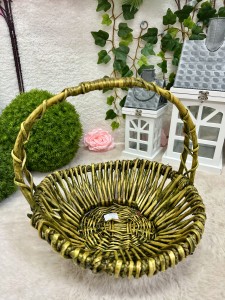 Koszyk wiklinowy zielony  30