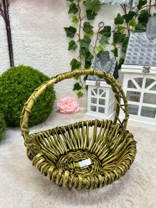 Koszyk wiklinowy zielony  26 