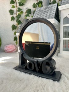 Lustro czarne LED love 21