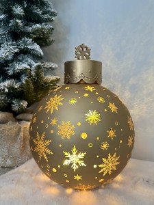 Bombka LED złota obrotowa 35