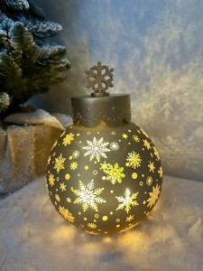 Bombka LED złota obrotowa 25 