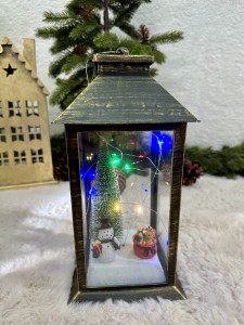 Lampion LED złoty 28