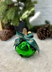 Bombka dzwonek zielony 11  